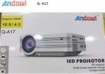 Andowl Q-A17 Mini Projector DLP Λάμπας LED με Ενσωματωμένα Ηχεία