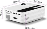 Andowl Q-A17 Mini Projector DLP Λάμπας LED με Ενσωματωμένα Ηχεία