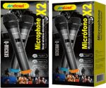 Andowl Μικρόφωνα Karaoke Ασύρματα Q-MIC635 Μαύρο